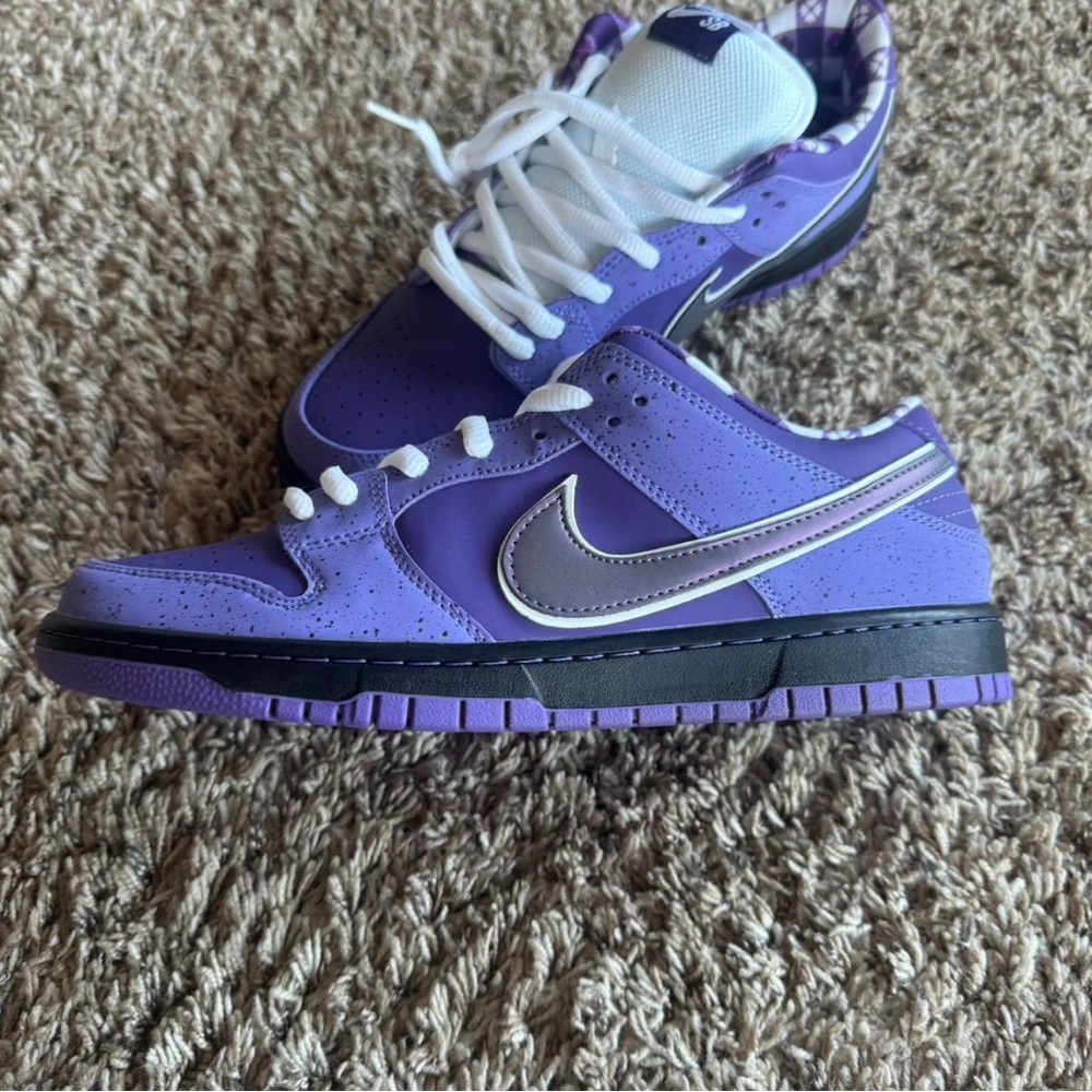 Nike Purple and Silver Sneakers